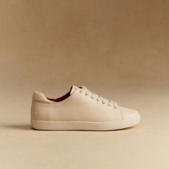 Sezane Cream Women's Jack Trainer Sneakers Size 41EU - Picture 3 of 14